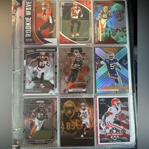 🏈 Tee Higgins National Football League NFL Sports Trading Cards, Lot of 9